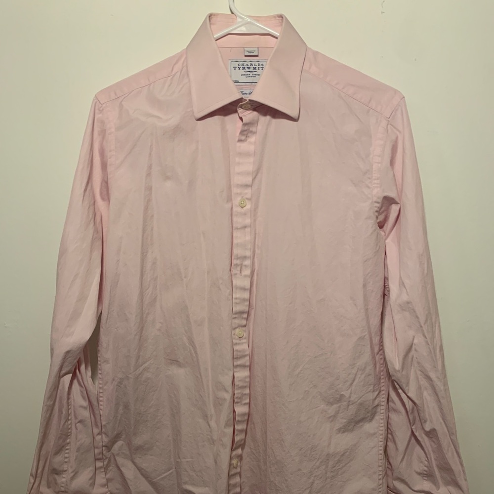 Cuffed formal button down shirt
